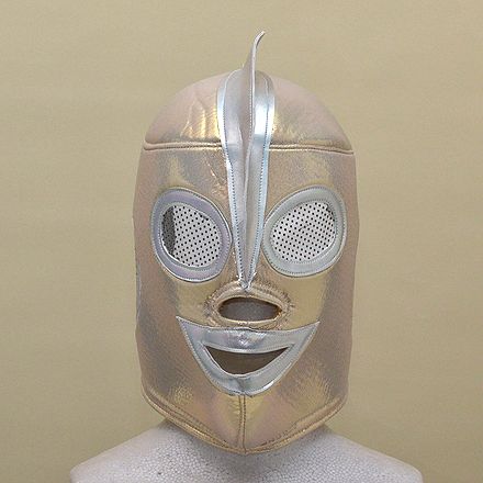 【応援者用 プロレス マスク：ウルトラマン(1)】仮装 コスプレ プロレスマスク ハロウィン プロレス マスクマン なりきり 変身 | めきしこ家