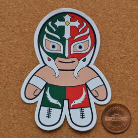 プロレス人形のステッカー：レイミステリオ(10) メキシコ プロレスラー シール