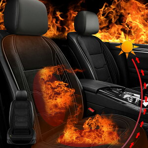 2025新版 ホットマット ホットカーシート 車用 電気座布団 シートヒーター 3段階温度 45℃~65℃ ヒーター クッション 加熱パッド 速熱 滑り止め 省エネ ぽかぽか 車用暖房 1人用 2人用 足元 多機