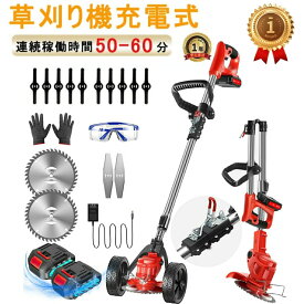 【2026初登場】充電式草刈機 草刈り機 コードレス 伸縮 角度調整 枝切り 芝生 畑 雑草 植木 刈払機 軽量 21Vバッテリー付き 90°角度調整可能 低騒音 枝切り 芝生 雑草 灌木 枝切りくさかりき 剪定 雑草 畑 雑草 植木など作業 初心者適用