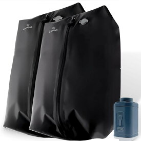 旅行用圧縮袋 圧縮トラベルバッグ トラベルポーチ 圧縮バッグ 吸引機 電動 透明窓 圧縮 旅行 便利グッズ 出張 衣類収納 圧縮袋 ナイロン 大きめ 防水 防塵 吊り下げ 省スペース ポンプ付き