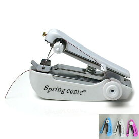 ミニミシンハンドミシン片手で縫える手持ちコンパクトポータブル操作簡単小型裾上げ便利手作り縫い物縫製家庭用初心者適用