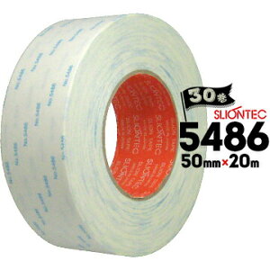 マクセル スリオンテック 紙両面テープ No.5486 強粘着タイプ/銘板固定/家電用/建材用 50mm×20m 30巻