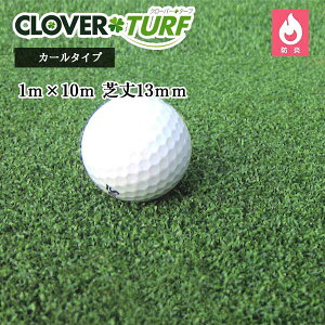 クローバーターフ カールタイプ CTK13 1本 PAEグローバル 芝丈13mm 幅1m×10m 人工芝 現場入れ配送不可