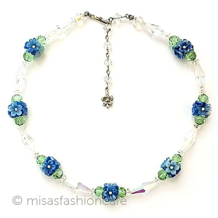 楽天市場】ヴィンテージアクセサリー Vendome 刻印 フラワーネックレス  
