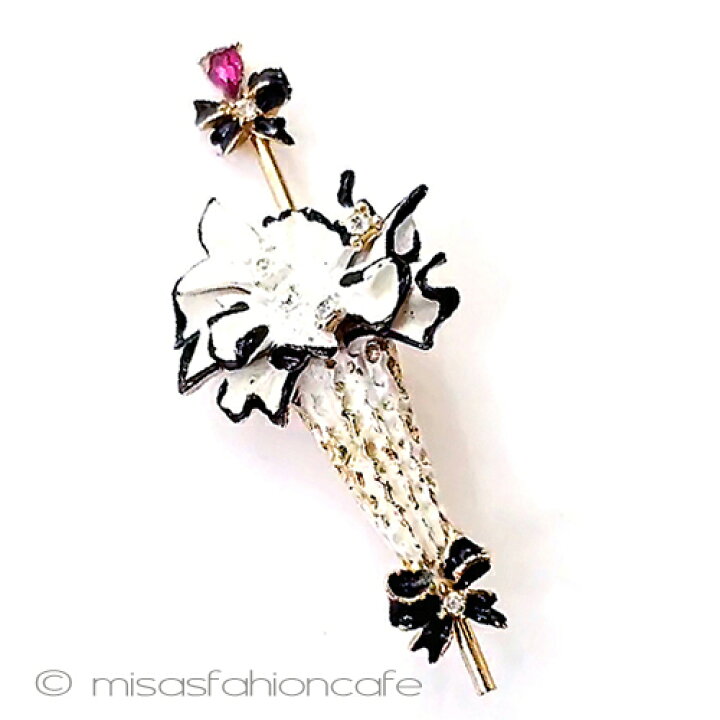 楽天市場】ヴィンテージブローチ B.S.K マイフェアレディの日傘 