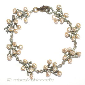 MichaelMichaud (マイケルミショー) 真珠の珊瑚　ブレスレット　　サンゴ　海藻　海　モチーフ　MADE IN USA　　【レターパックライト可】