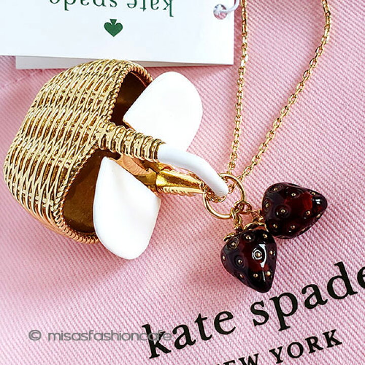 楽天市場】ケイトスペード ネックレス kate spade いちご イチゴ 苺 