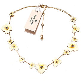 ケイトスペード　ネックレス　kate spade　スペード型のフラワービジュー「recious flower scatter necklace」アクセサリー　ギフト　プレゼント　パンジー