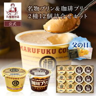 【公式】丸福珈琲店 父の日 お中元 ギフト 名物プリン 珈琲プリン2種12個詰合せ 食べ比べセット 濃厚 ス…