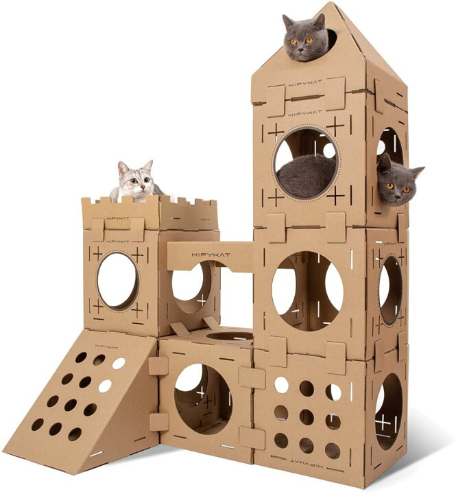 楽天市場 キャットハウス ダンボール キャットタワー ペット用品 ペットグッズ 猫のお城 強化ダンボール 猫ハウス 猫用爪研ぎ ストレス解消 簡単組立 多頭飼い 段ボール ジャングルジムタイプ 遊び道具 運動 ダンボールハウス ペットハウス Mfshop