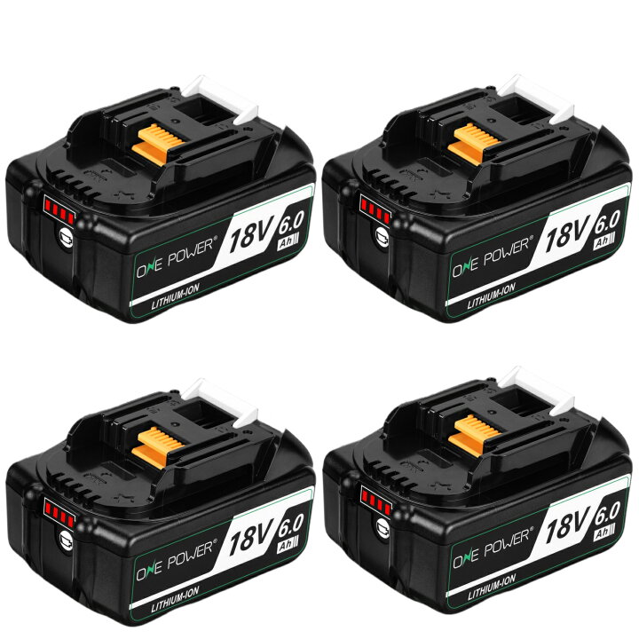 楽天市場】OnePower マキタ 18V バッテリー 6.0Ah 互換 BL1860B マキタ 