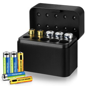 充電式 電池 単三充電池 単四充電池 充電器セット 1.5V Type-C急速充電 単3バッテリー*6+単4バッテリー*4 収納・充電一体型 個別充電対応 日本語取扱説明書付き