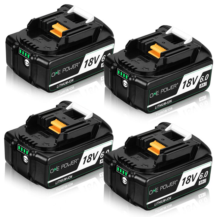 楽天市場】OnePower マキタ 18V バッテリー 6.0Ah 互換 BL1860B マキタ  