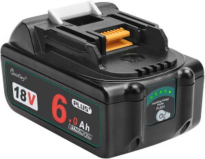 Waitley �E�B�g�� �}�L�^ 18V �o�b�e���[ �S�V�^�C�v ���e��6000mAh USB-QC3.0 Type-C PD�t�� �������Z������ �f�W�^��5�i�K�c�ʎw���t�� ��N�ۏؕt��