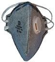 DAC4X-F　(排気弁付き) 小箱10枚入り 4層構成 活性炭マスク 高品質 輸出マスク 防塵 解体現場 パテ砥ぎ 粉じん　転売禁止です。