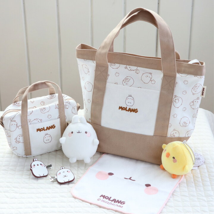 楽天市場】マザーガーデン MOLANG モラン キャンバス 手提げポーチ 