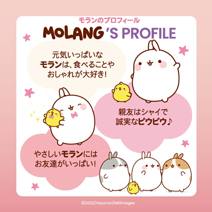 楽天市場 マザーガーデン Molang モラン ぬいぐるみ ｍサイズ 30cm キャラクターぬいぐるみ かわいい マザーガーデン