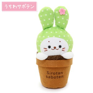 しろたん サボテン お座り ちびマスコット 単品 ぬいぐるみ プチマスコット お座り サボテン さぼてん あざらし アザラシ かわいい キャラクター プレゼント ギフト マザーガーデン 多肉植