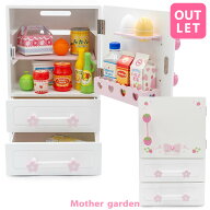 【再値下げ！訳あり30％OFFセール】 スウィートストロベリー 冷蔵庫 小物18点 完成品 おままごとセット …
