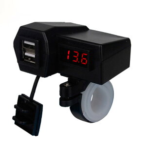 RIDEZy2|[gdl USB[d+dvzDEF DUAL USB CHARGER + VOLTMETER DEF-UC1 /CY