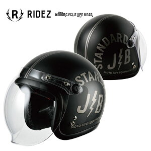 RIDEZ JB HELMET(JB wbg)STANDARD BLACKsSGKi/SrCʎgp\tJBV[YVȂēoI oCN/I[goCpWFbg/I[vtFCXwbg /CY KNUCKLE HEAD