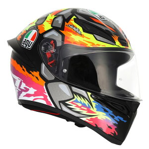 ������������AGV K1 S JIST Asian Fit - BEZZECCHI 2023 (�x�b�c�F�b�L 2023)�y�A�W�A���t�B�b�g�z���{�l�̓��̌`�ɂ��킹���f�U�C���I �o�C�N/�I�[�g�o�C�p�t���t�F�C�X�w�����b�g