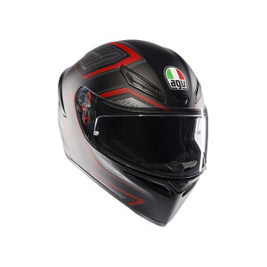 AGV K1 S JIST Asian Fit - SLING MATT BLACK/REDyAWAtBbgz{l̓̌`ɂ킹fUCI oCN/I[goCpttFCXwbg