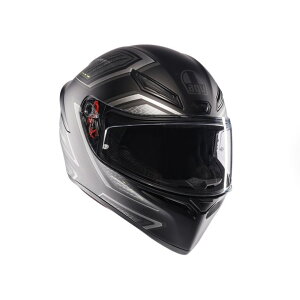 ������������AGV K1 S JIST Asian Fit - SLING MATT BLACK/GREY�y�A�W�A���t�B�b�g�z���{�l�̓��̌`�ɂ��킹���f�U�C���I �o�C�N/�I�[�g�o�C�p�t���t�F�C�X�w�����b�g