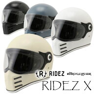 ★送料無料★RIDEZ RIDEZ X HELMET NEW＆OLDな雰囲気を持つ現代のネオクラシックフルフェイスヘルメット …