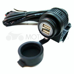 MOTOSPORTS USB2.0 |[gKIT nhNv^Cv DC12V`24Vp USB×2 1319-OWU6613