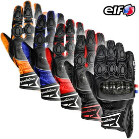 elf "EG-W507/Strada Carbon Glove" エルフ定番のスポーツライディングウインターグローブ。ストラーダカーボングローブ バイク/オートバイ用 ライディングレザーグローブ /エルフ