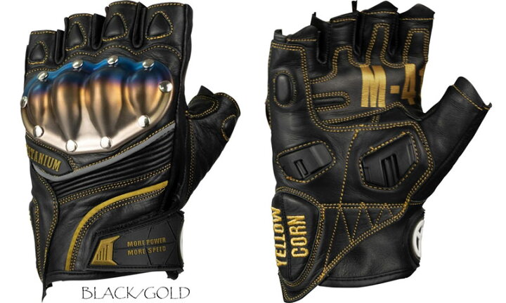 楽天市場】☆送料無料☆YELLOW CORN YG-192S Titanium Leather GLOVE 