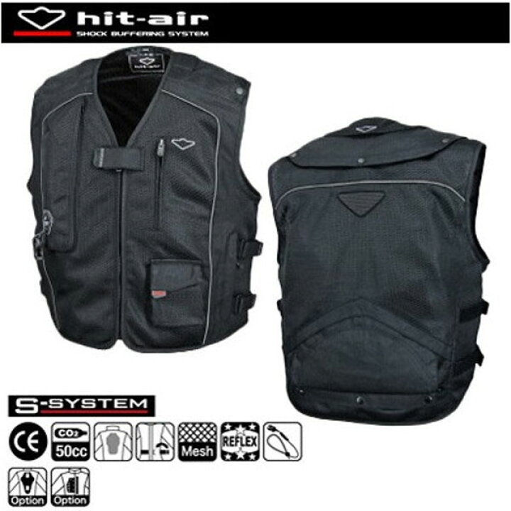 楽天市場】☆送料無料☆hit-air MC5 エアバッグメッシュベスト 無限 