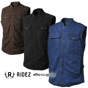 RIDEZ MOTO CLUB VEST veN^[xXg MV02sI[V[YΉt/CY