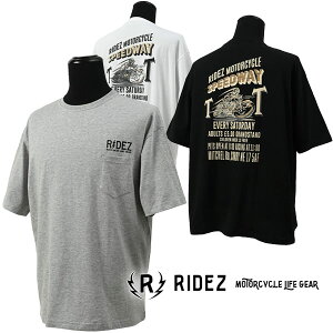 RIDEZ SKULL RACER BIG POCKET TEE RD7029 /CY