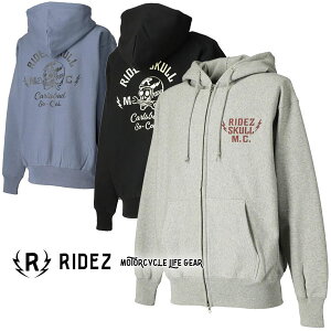 RIDEZ SKULL MC ZIP PARKA 12oz XJ Wbvp[J[ RHD04sVfUCXJV[Yłt/CY