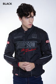 ★送料無料★SIMPSON "NSM-2004" MESH RIDER'S JACKET メッシュ ライダースジャケット /トレーダーハウス