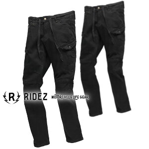 RIDEZ SLIM FIT CARGO PANTS RDB1031 J[Spc|Pbg͊px𒲐oCNp݌vsBLACKtoCNp CfBOpc /CY