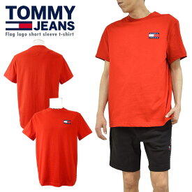 TOMMY JEANS トミージーンズフラッグロゴショートスリーブTシャツ半袖 ユニセックス クルーネック カットソー【楽天スーパーSALE限定】【closeout sale限定】【メール便】【代引不可】【即納】