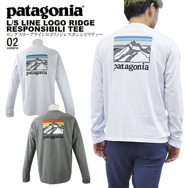 楽天市場】Patagonia パタゴニアロングスリーブラインロゴリッジ 