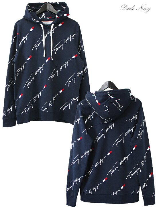楽天市場】TOMMY HILFIGER/トミーヒルフィガー総柄スウェットフーディ 