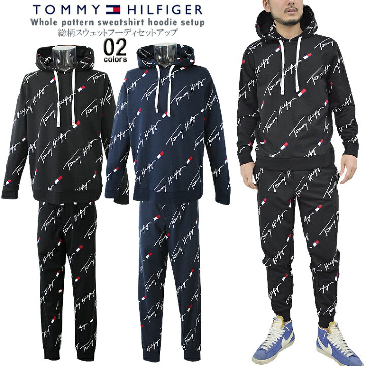 楽天市場】TOMMY HILFIGER/トミーヒルフィガー総柄スウェットフーディ 