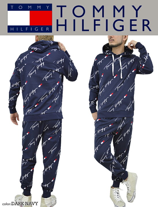 楽天市場】TOMMY HILFIGER/トミーヒルフィガー総柄スウェットフーディ 