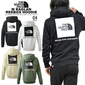 THE NORTH FACE ノースフェイスレッドボックスラグランスリーブフーディーnorth/m/newEUモデル アメカジM RAGLAN REDBOX HD ユニセックス 裏起毛 パーカー【clearance sale限定】【即納/あす楽】【CLOSE OUT SALE限定】