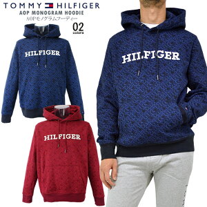 TOMMY HILFIGER トミーヒルフィガーAOPモノグラムフーディーAOP MONOGRAM HOODIEEUモデル プルオーバー パーカー男女兼用 ユニセックス メンズパーカー レディースフーディ【即納】【clearance sale限定】