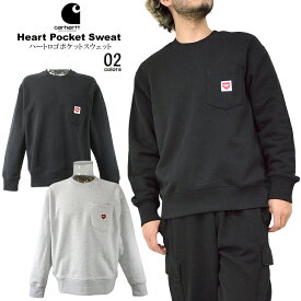 carhartt カーハート WIPハートロゴポケットスウェット長袖 シンプルHeart Pocket Sweat 男女兼用 ユニセックス クルーネック 裏毛希少 Carhartt WIP【clearance sale限定】【CLOSE OUT SALE限定】【即納】