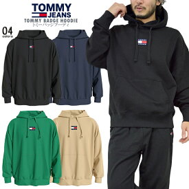TOMMY JEANS トミージーンズトミーバッジフーディtommy/m/newEUモデル TOMMY BADGE HOODIE 裏起毛スエット ユニセックス パーカーベーシック スウェット シンプル ラウンジウェア 【clearance sale限定】【即納】【CLOSE OUT SALE限定】