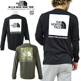 THE NORTH FACE ノースフェイスバックBOXロゴNSEロングTシャツRED BOXM L/S BOX NSE TEEロンT 長袖 クルーネック ユニセックス 男女兼用【clearance sale限定】【CLOSE OUT SALE限定】【送料無料】【メール便】【代引不可】【即納】