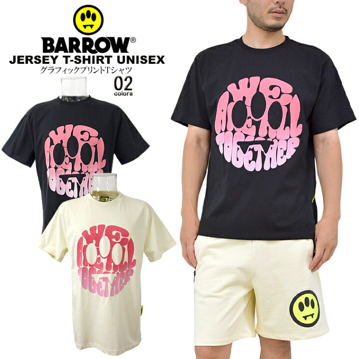 楽天市場】BARROW バロウグラフィックプリントTシャツJERSEY T-SHIRT 
